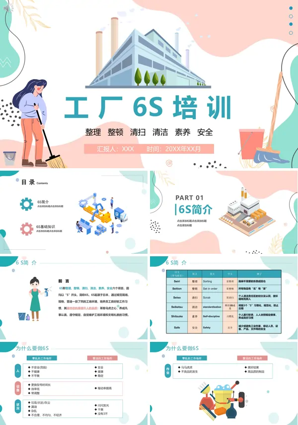 工厂6s培训管理PPT课件免费下载