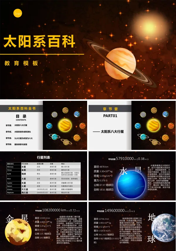 太阳系介绍PPT