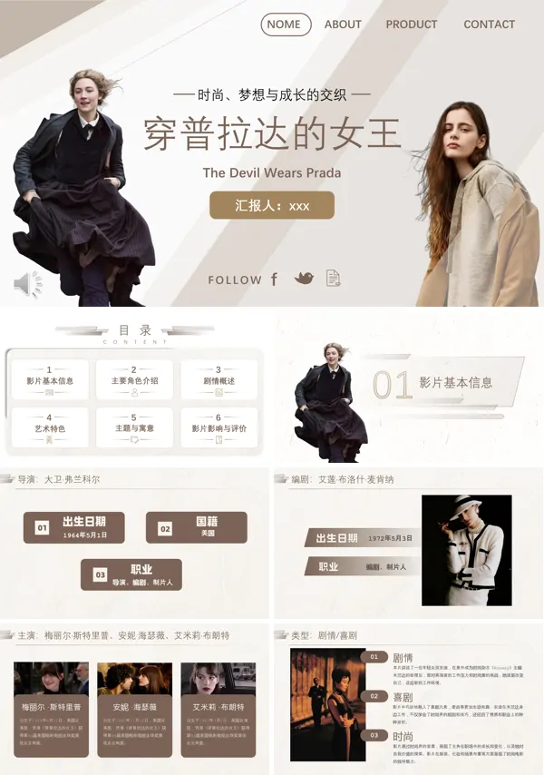 穿普拉达的女王电影分享PPT课件含讲稿