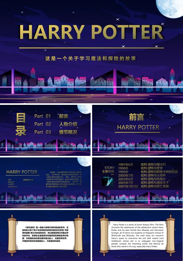 哈利波特读书分享PPT课件