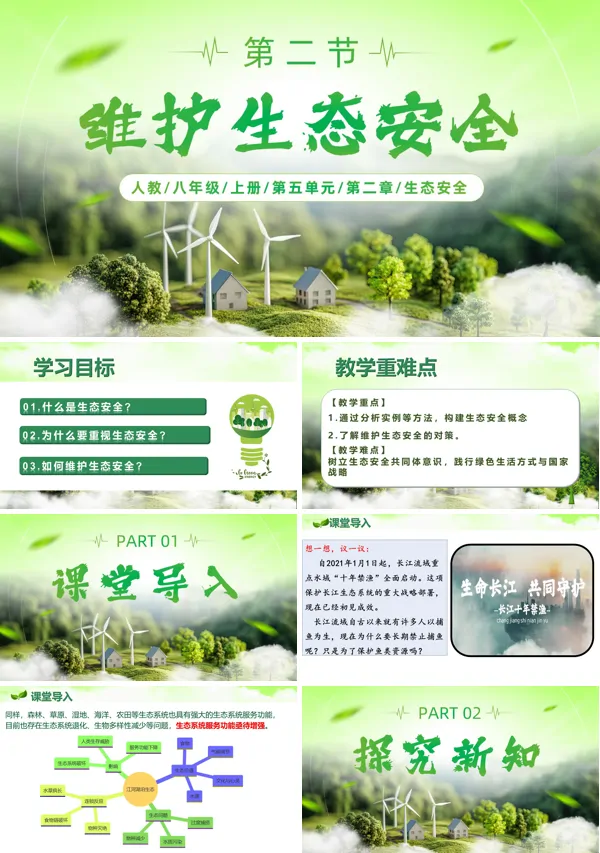 八年级生物上册人教 5.2.2 维护生态安全(教学课件)ppt课件含教案