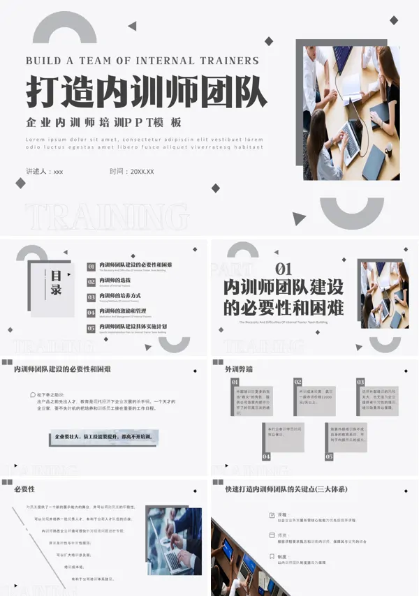 企业内训师培训如何打造内训师团队PPT含讲稿