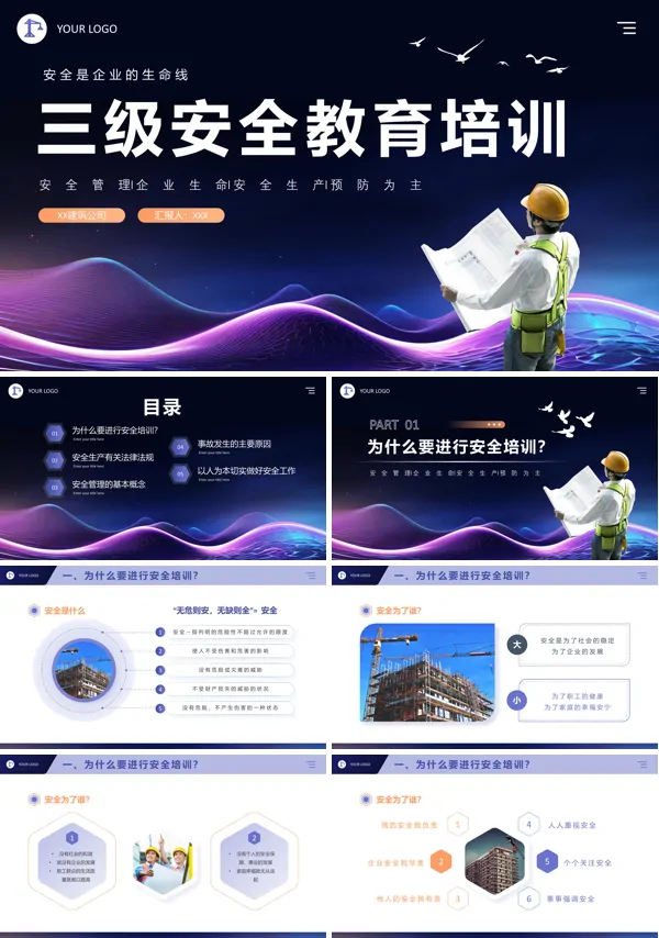 企业三级安全教育培训课件PPT