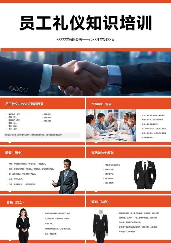 员工基本礼仪培训ppt课件