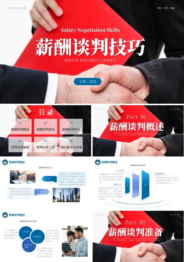 薪酬谈判技巧培训PPT课件含讲稿