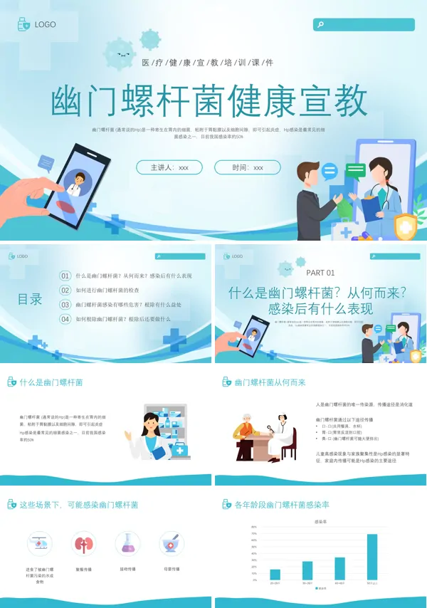 幽门螺杆菌健康宣教培训PPT