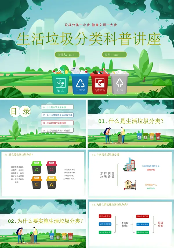 垃圾分类知识讲座ppt