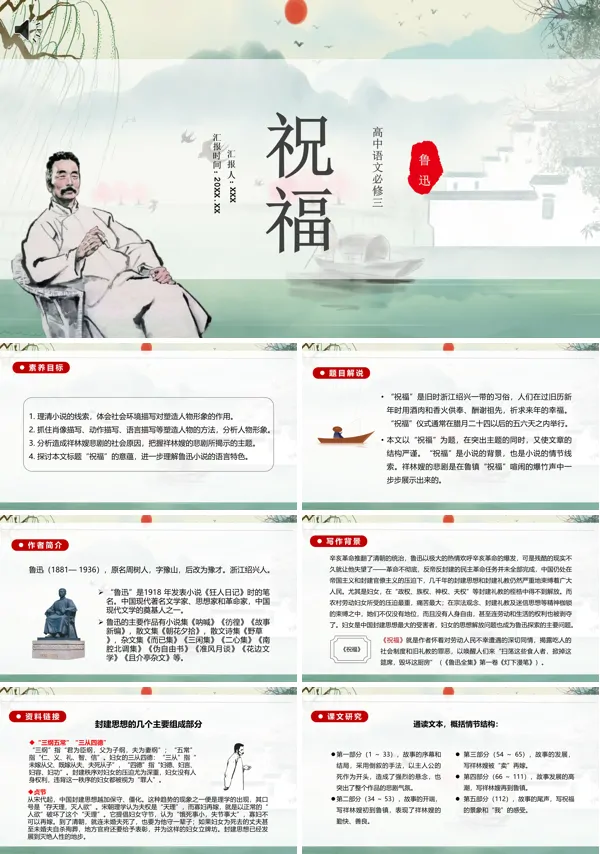 祝福高中语文必修三PPT课件