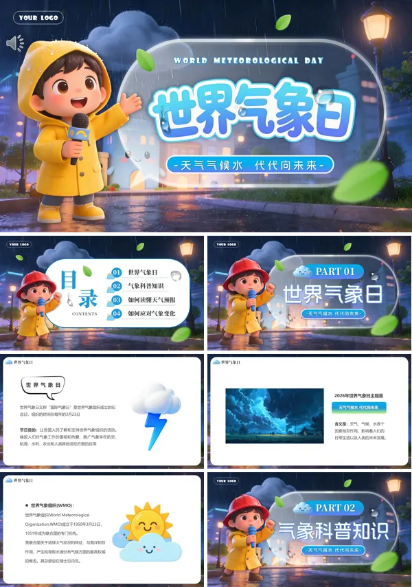 2026世界氣象日之氣象知識(shí)進(jìn)校園科普課件PPT含講稿