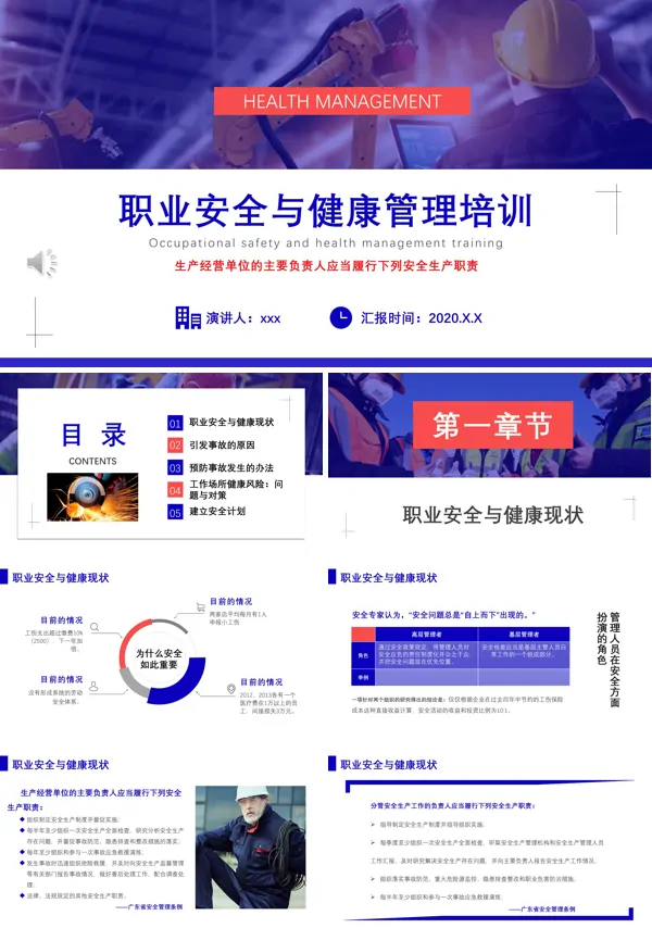 员工职业安全与健康管理培训PPT