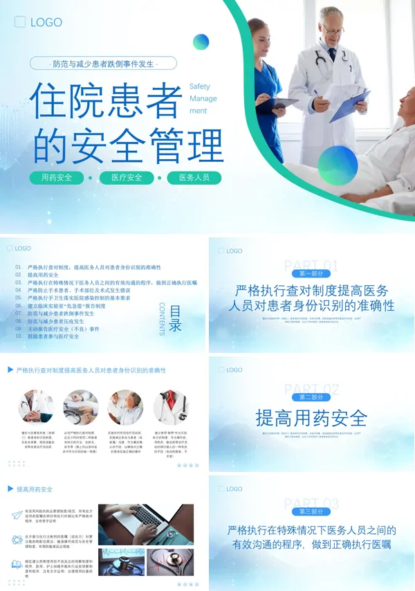 住院患者的安全管理PPT模板