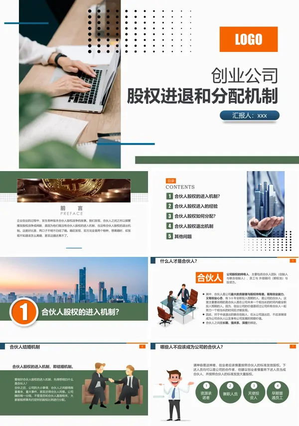 创业公司股权进退机制设计PPT培训