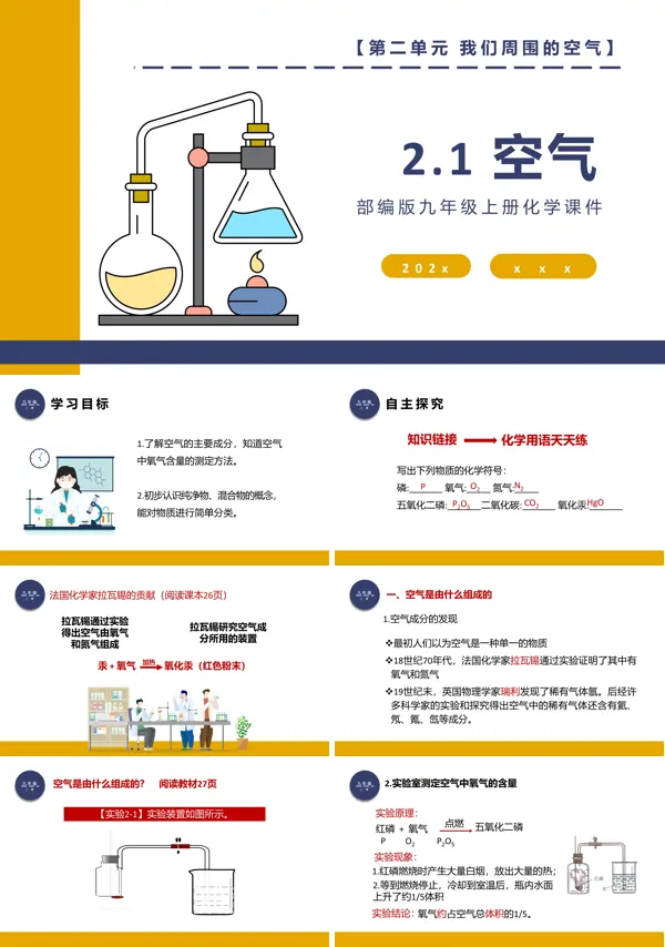 九年级上册化学课件空气PPT课件