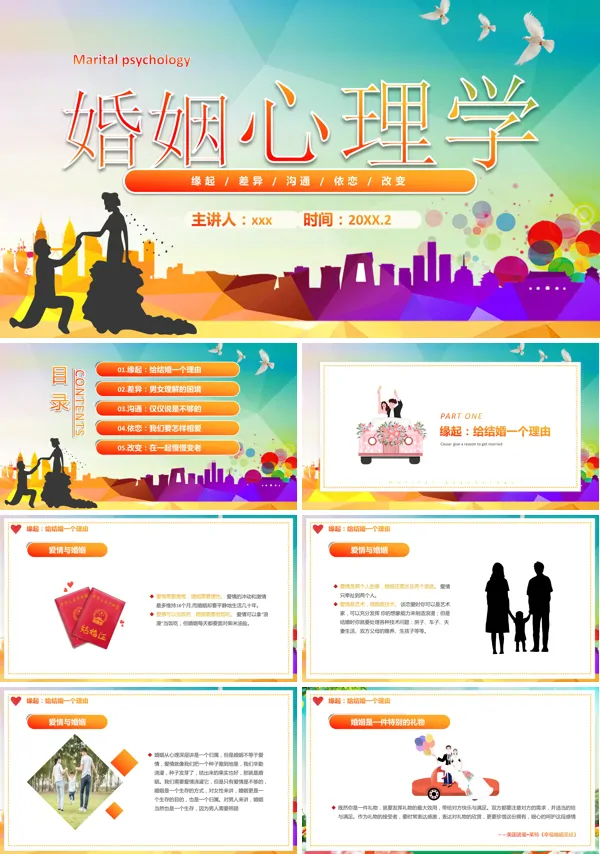 婚姻心理学知识PPT