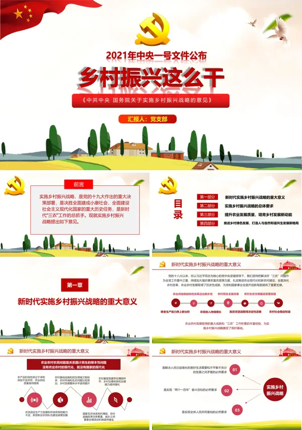 乡村振兴战略 乡村治理 PPT