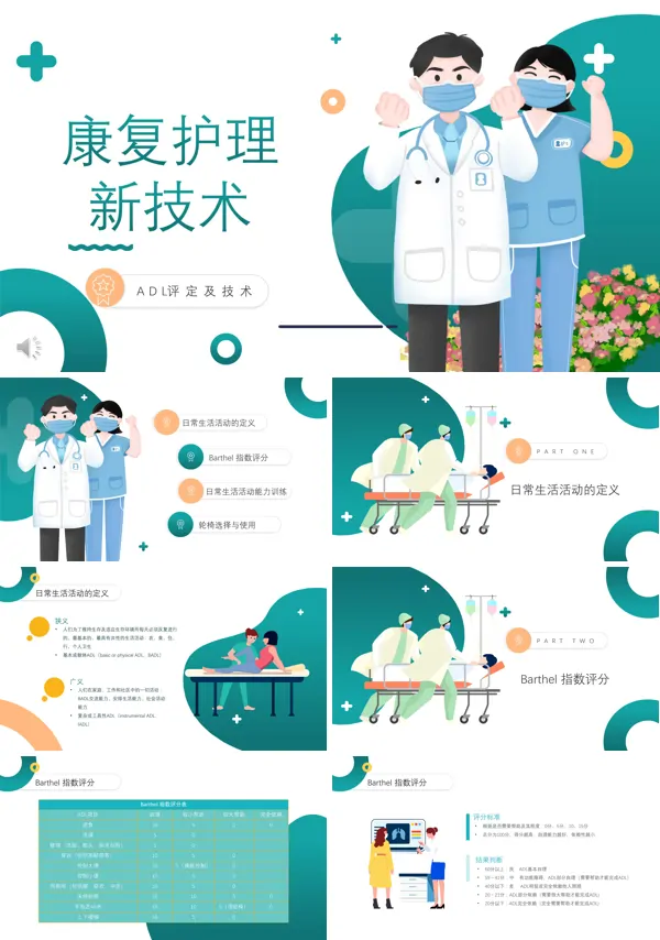 ADL评定及技术介绍 康复护理新技术PPT课件