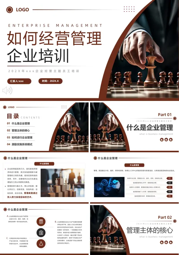 如何经营管理企业培训课件PPT模板含讲稿