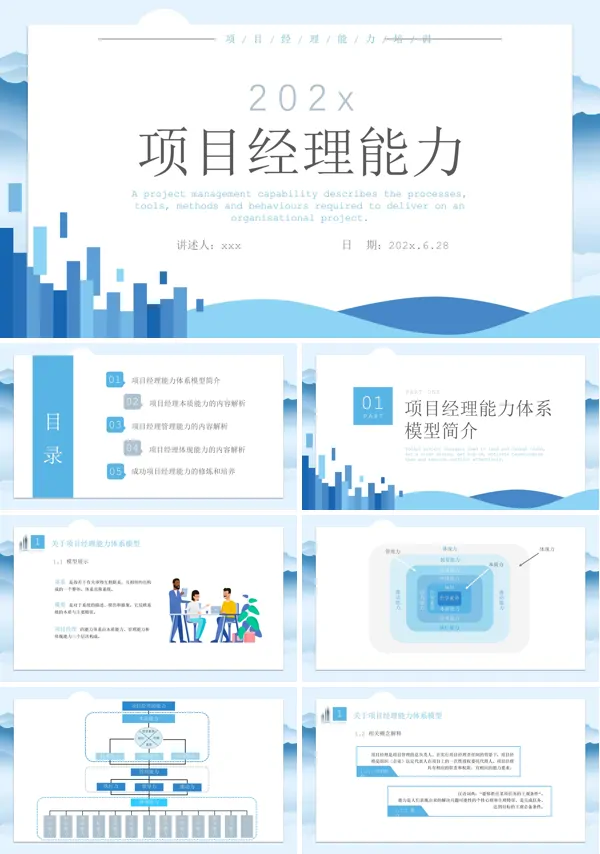 项目经理技能培训课件PPT模板