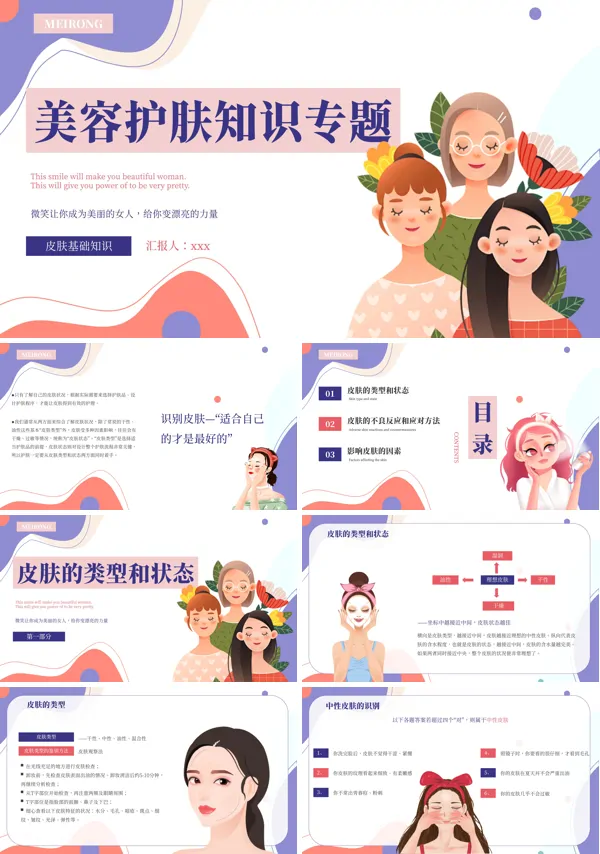 美容护肤知识专题培训PPT