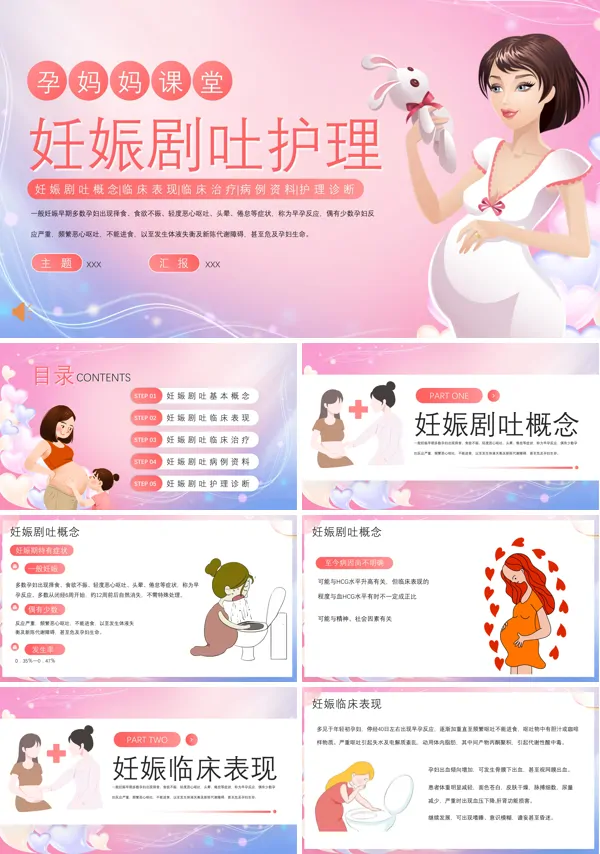 妊娠剧吐护理PPT模板