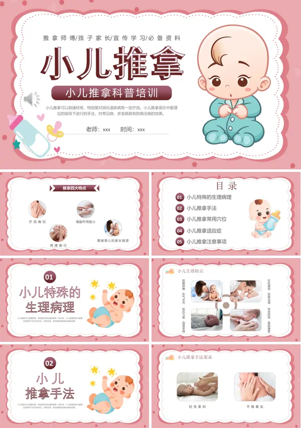 小儿推拿科普培训课件PPT