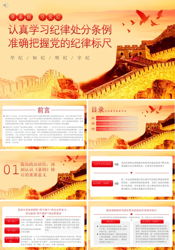 2024年认真学习纪律处分条例准确把握党的纪律标尺PPT专题党课