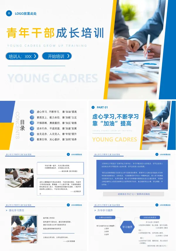 青年干部成长培训课件PPT