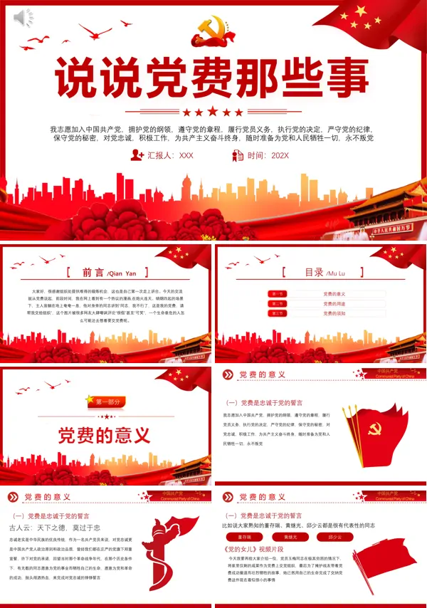 说说党费那些事PPT专题党课