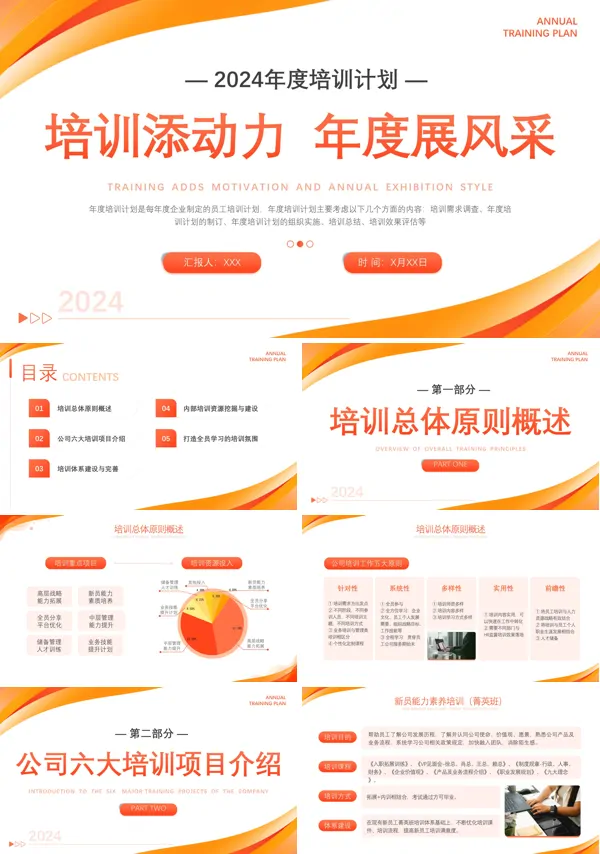企业年度培训工作总结PPT