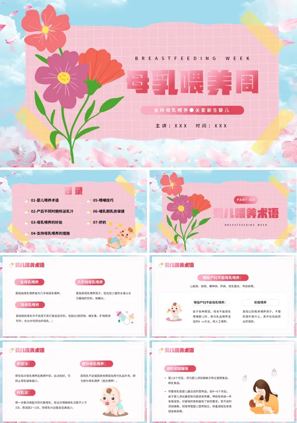 母乳喂养相关知识PPT课件
