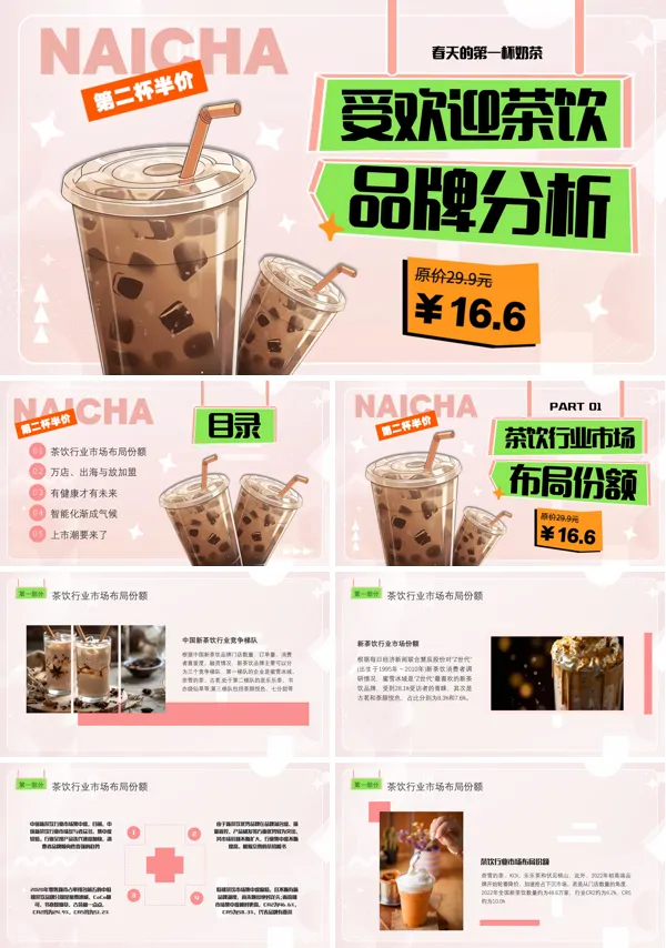 茶饮市场分析报告PPT