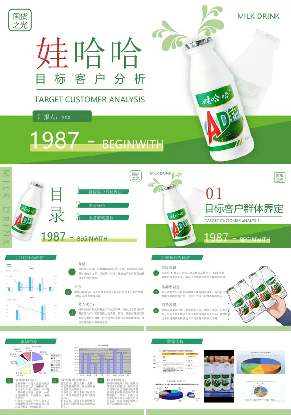 娃哈哈产品介绍品牌分析PPT含讲稿