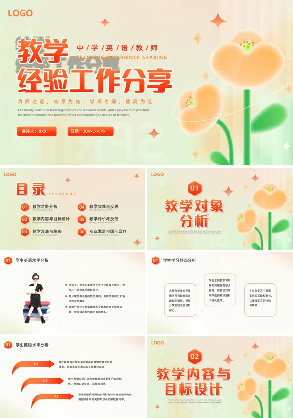 初中英语教学教师教学经验工作总结PPT含讲稿