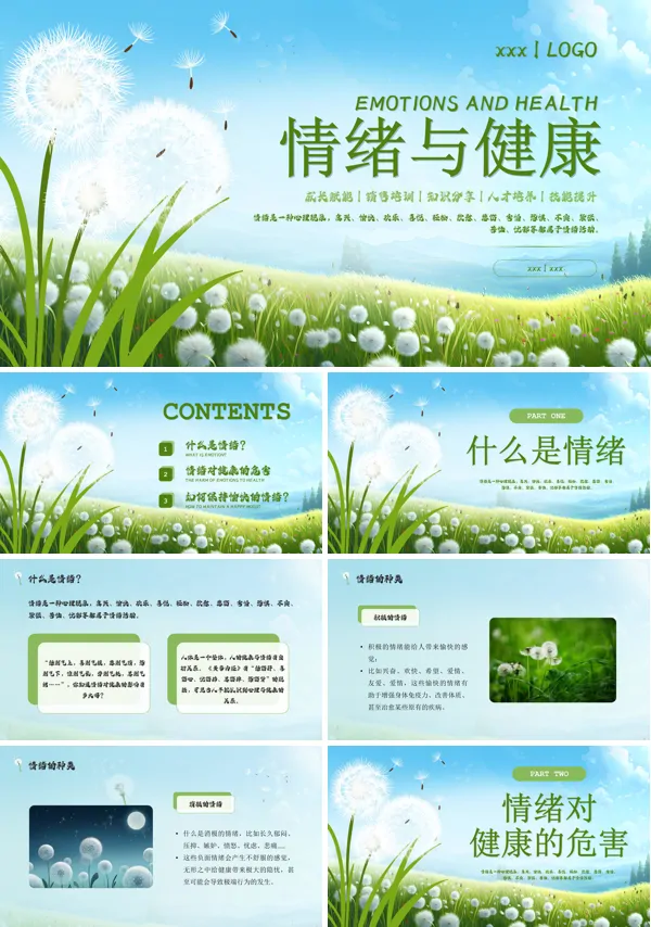 情绪与健康培训PPT