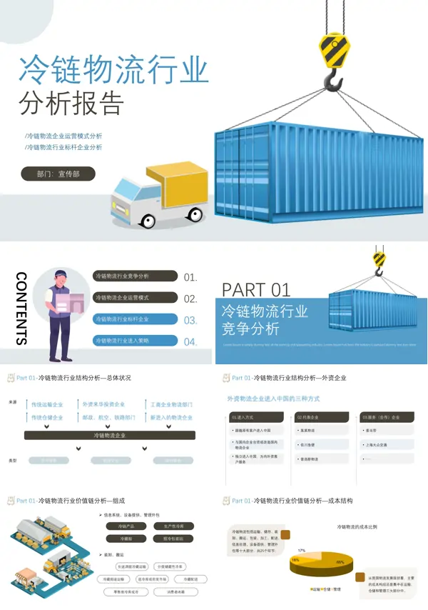 冷链物流行业分析报告PPT