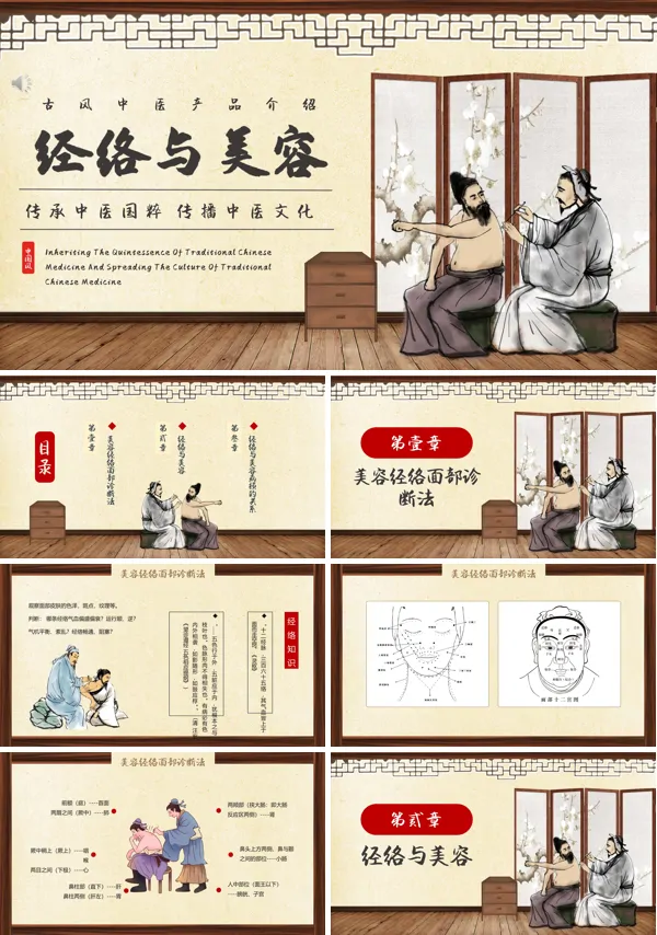 中医经络与养生美容PPT培训