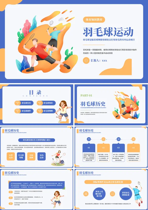 羽毛球知识教育PPT课件