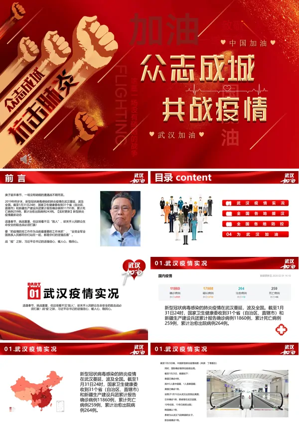 2020抗击疫情ppt