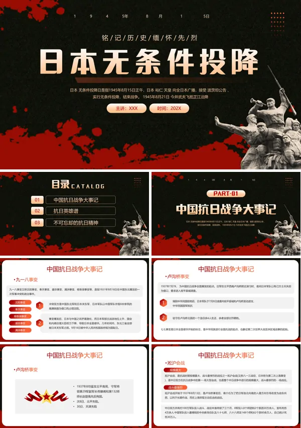 1945年8月15日日本无条件投降PPT课件