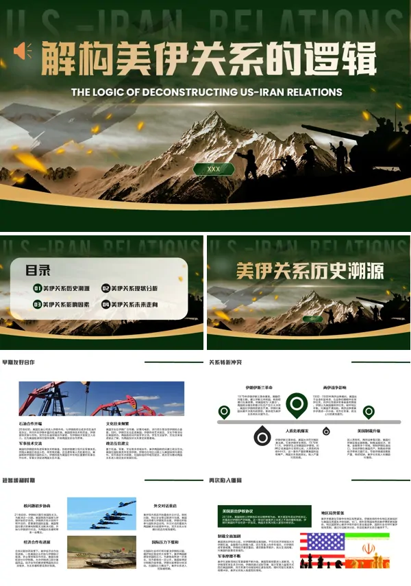 解构美伊关系的逻辑美国伊朗历史渊源解读课件PPT含讲稿