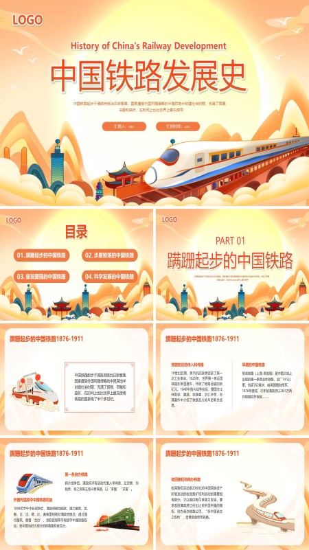 中国铁路发展史PPT