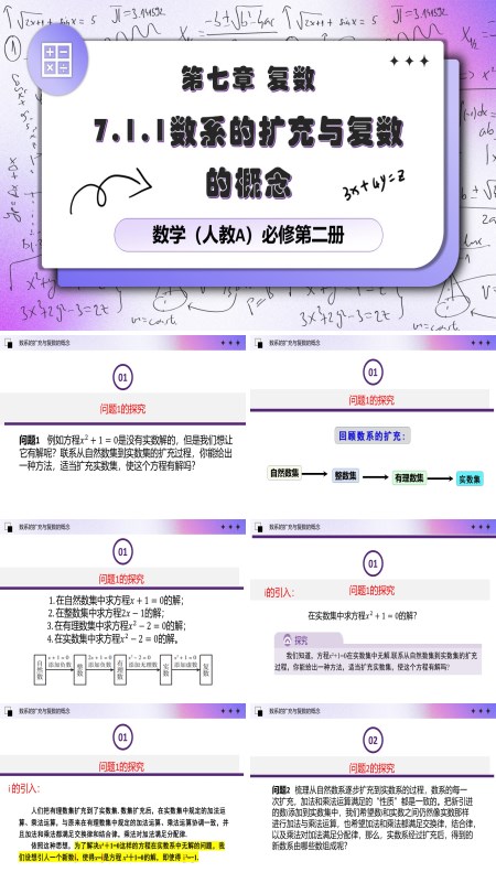 人教数学必修二7.1.1数系的扩充与复数的概念PPT课件含教案