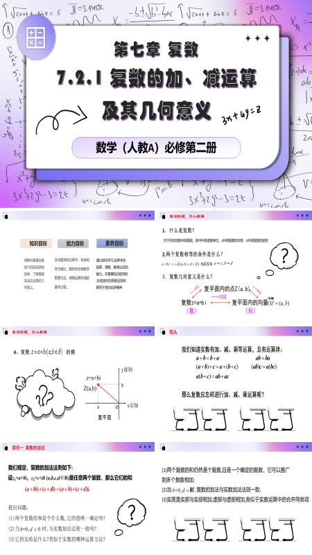 人教数学必修二7.2.1复数的加减法及其几何意义PPT课件含教案