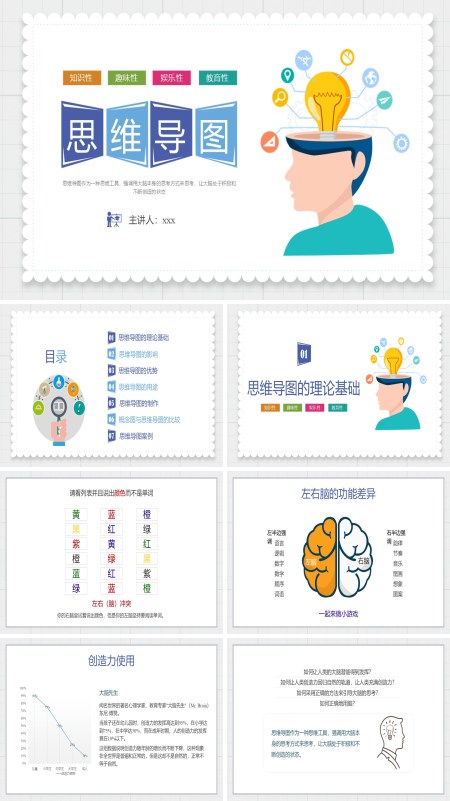 思维导图知识介绍培训课件PPT含讲稿