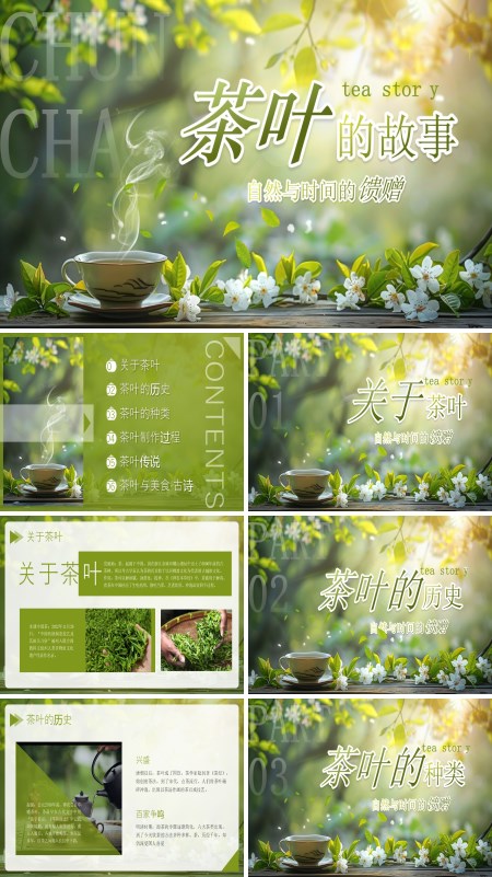 茶叶的故事PPT课件模板含讲稿