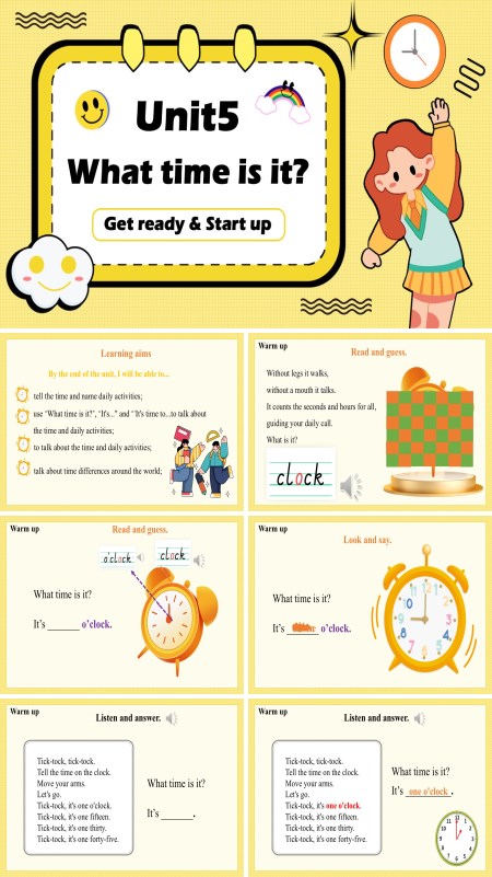 外研三年级英语下册Unit5 第1课时Get ready Start up PPT课件含教案