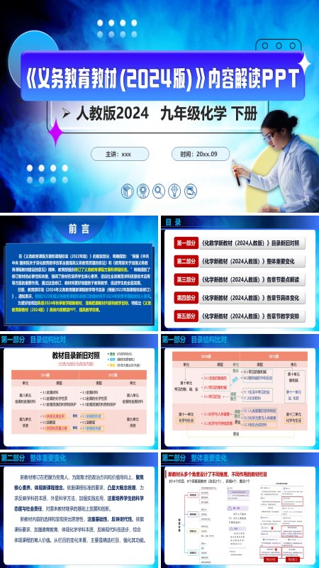 九年级化学下册（人教版2024）-【新教材解读】义务教育教材内容解读课件PPT模板含讲稿