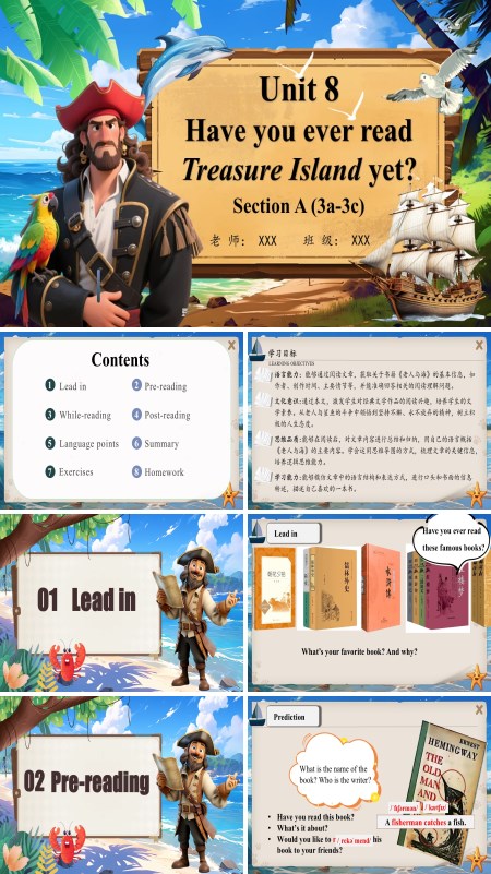人教八年级英语下册Unit8第2课时Section A 3a-3cPPT课件含教案
