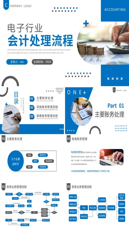 电商行业会计处理流程培训课件PPT模板含讲稿