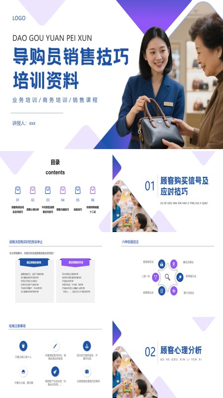 导购员销售技巧培训PPT含讲稿